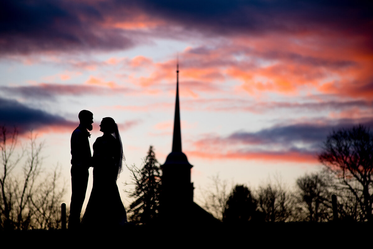 Gibbet-Hill-Sunset-Wedding-Photo