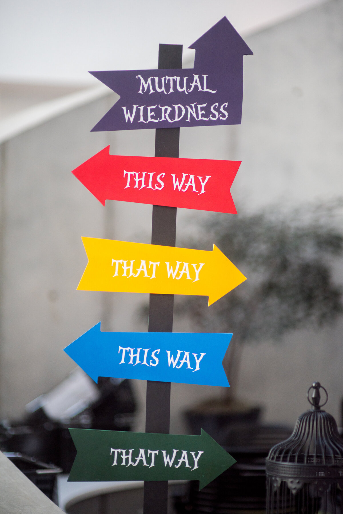 10 - Dali Museum St. Pete Wedding Ceremony Signage - Tampa Bay Wedding Planner