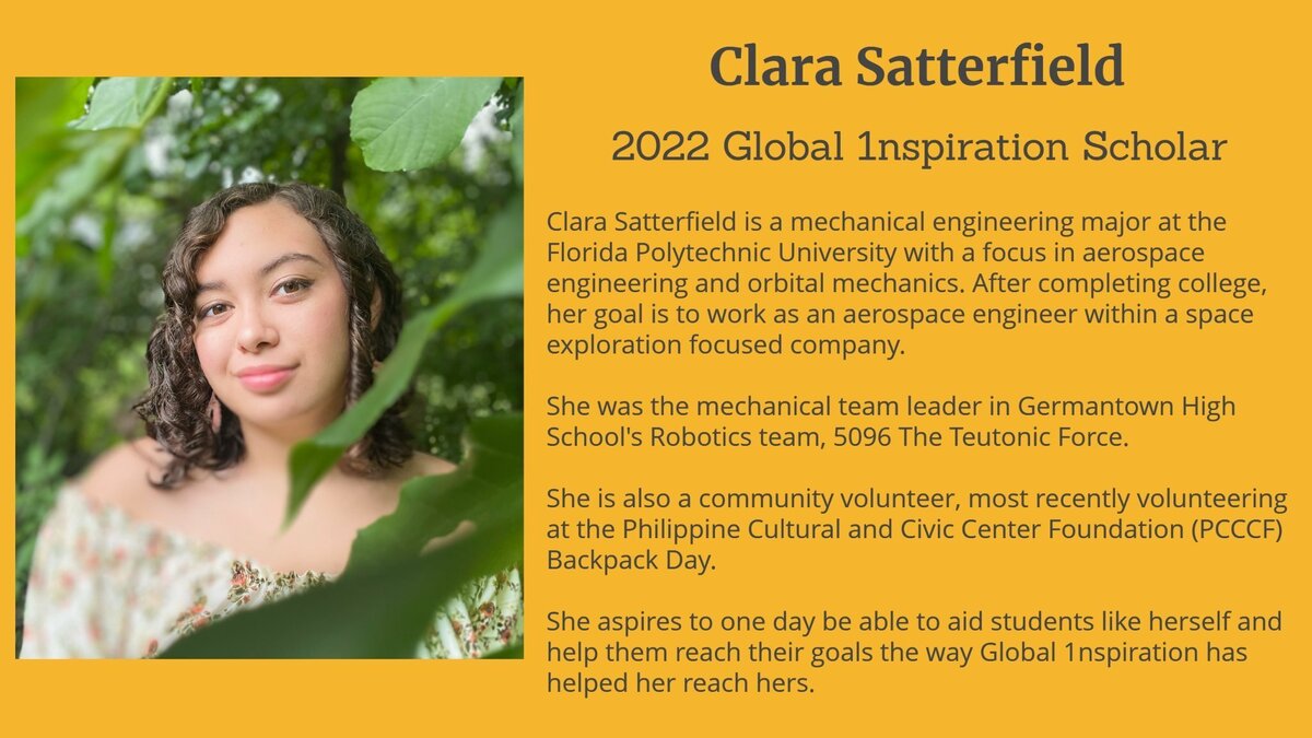 G1 2022 - Scholar in USA - Satterfield
