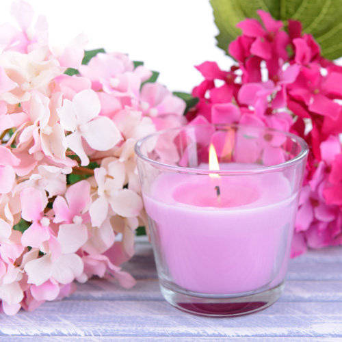 pink soy container candle course