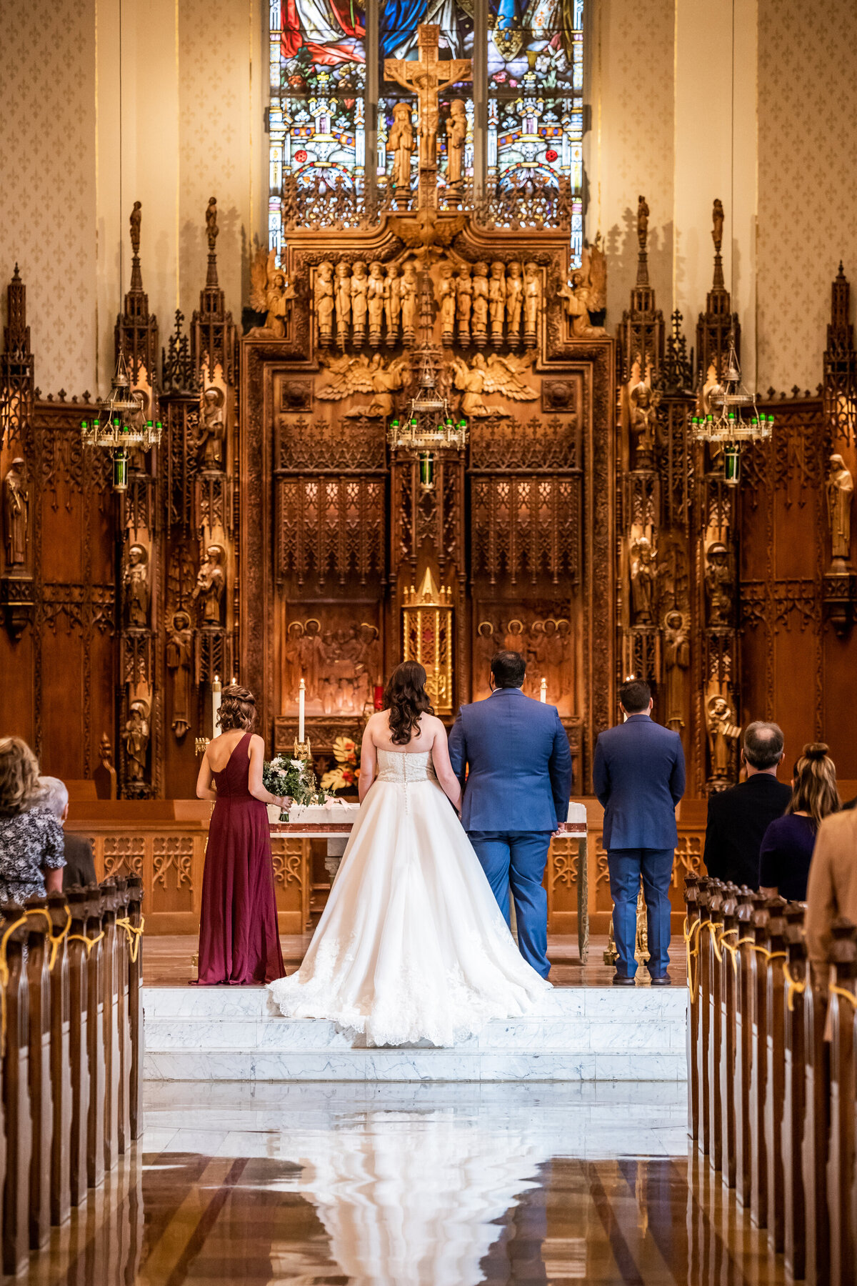 Cathedral of Immaculate Conception Fort Wayne Indiana Wedding Photography-191