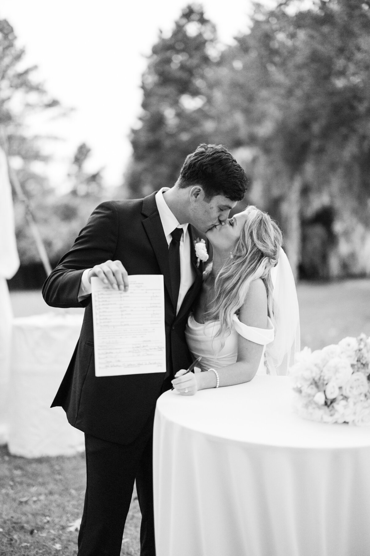 Katherine Horton Photography Sarah & Trey's Wedding Day Bride & Groom Portraits B&W 335