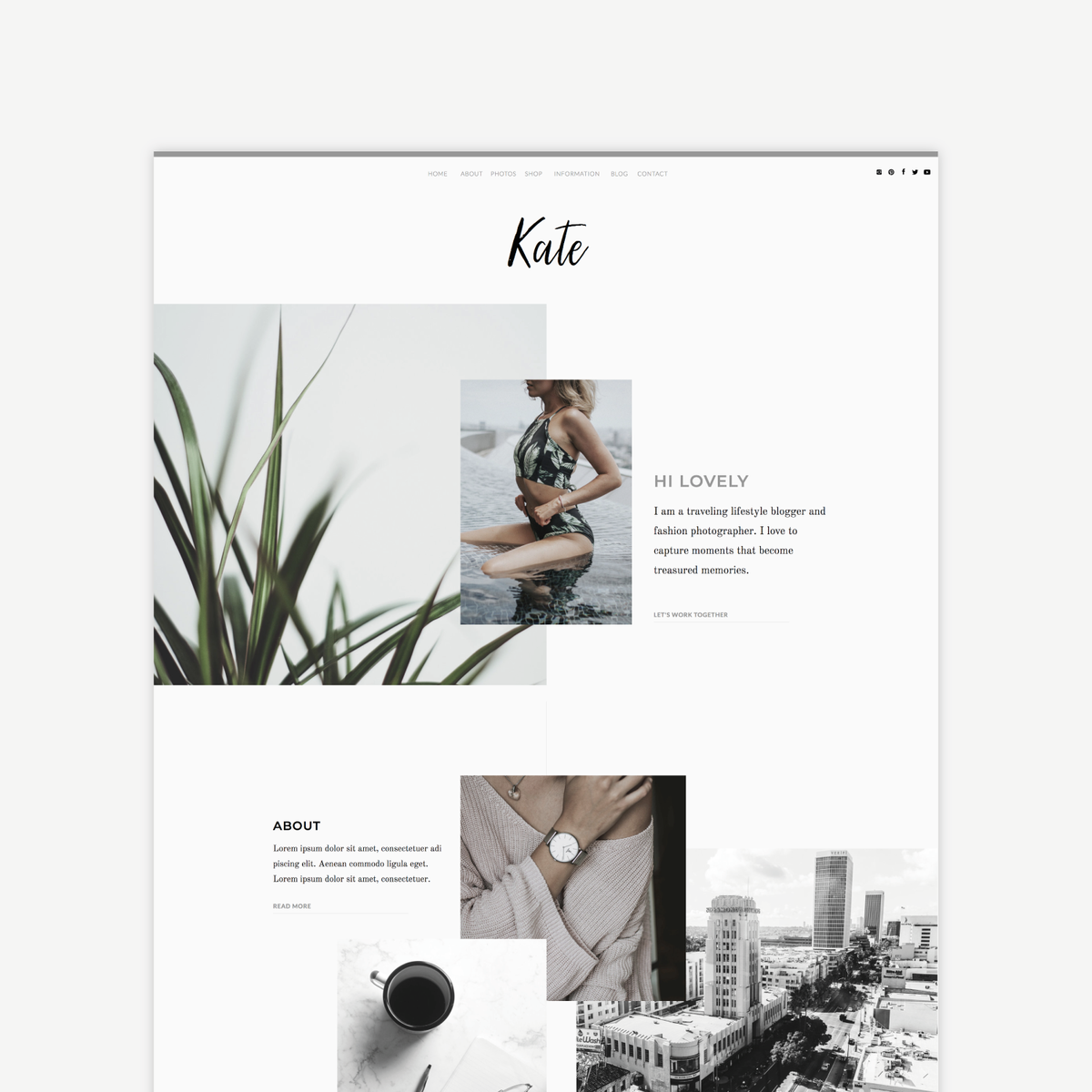 Kate Shop Showit Website Templates The Roar Web Design For Creative Minimalist Entrepreneurs