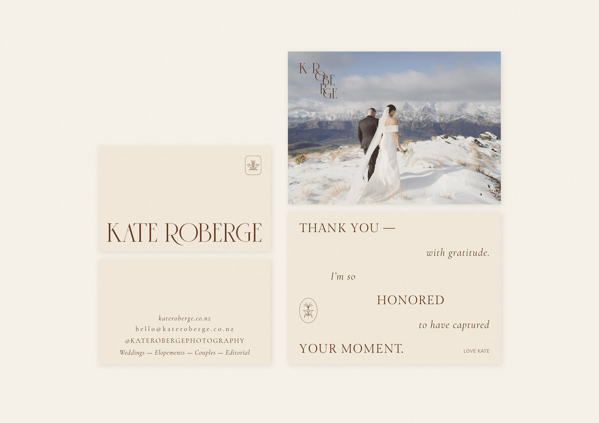 Business card and thankyou mockup copy