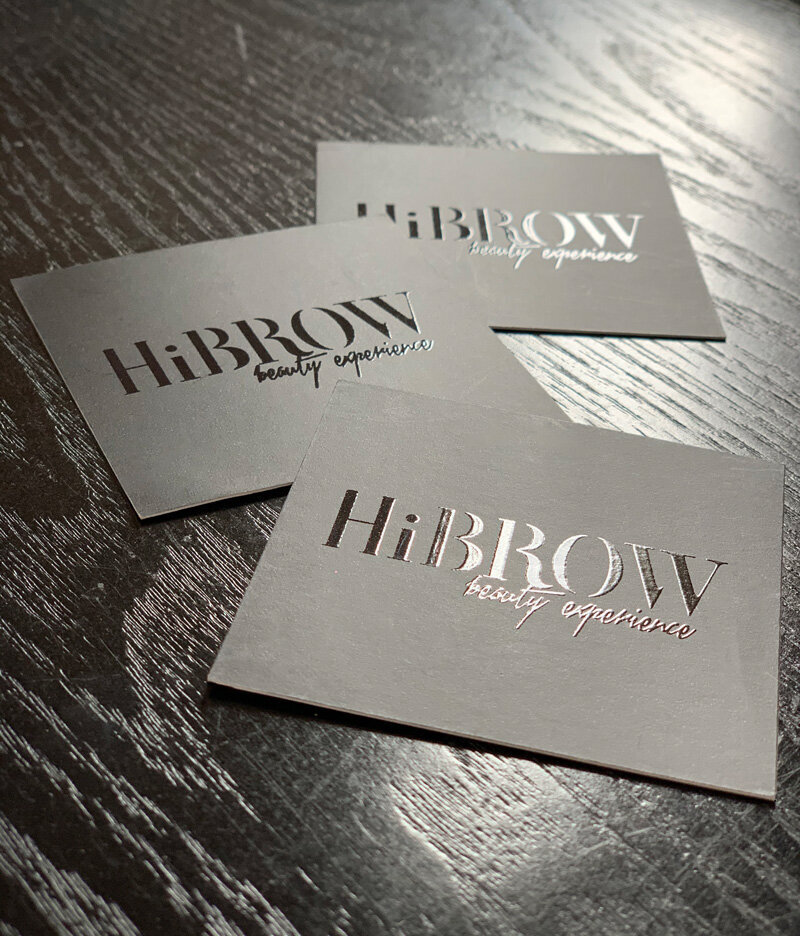 HiBrow-salon-business-card-design