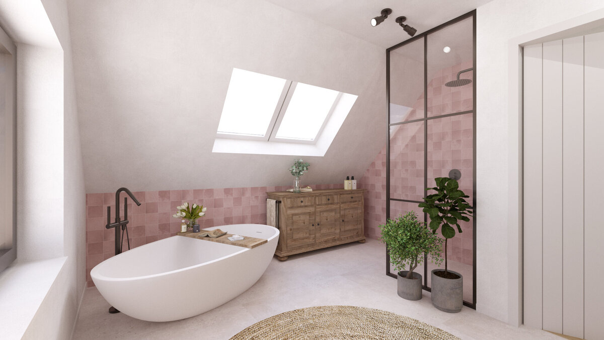 landelijk_modern_licht_hout_groen_badkamer 1