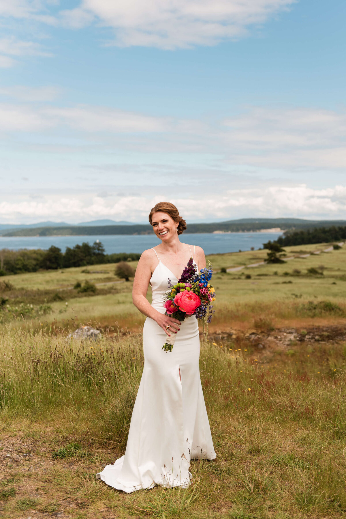 Bride at Roche Harbor Resort Wedding