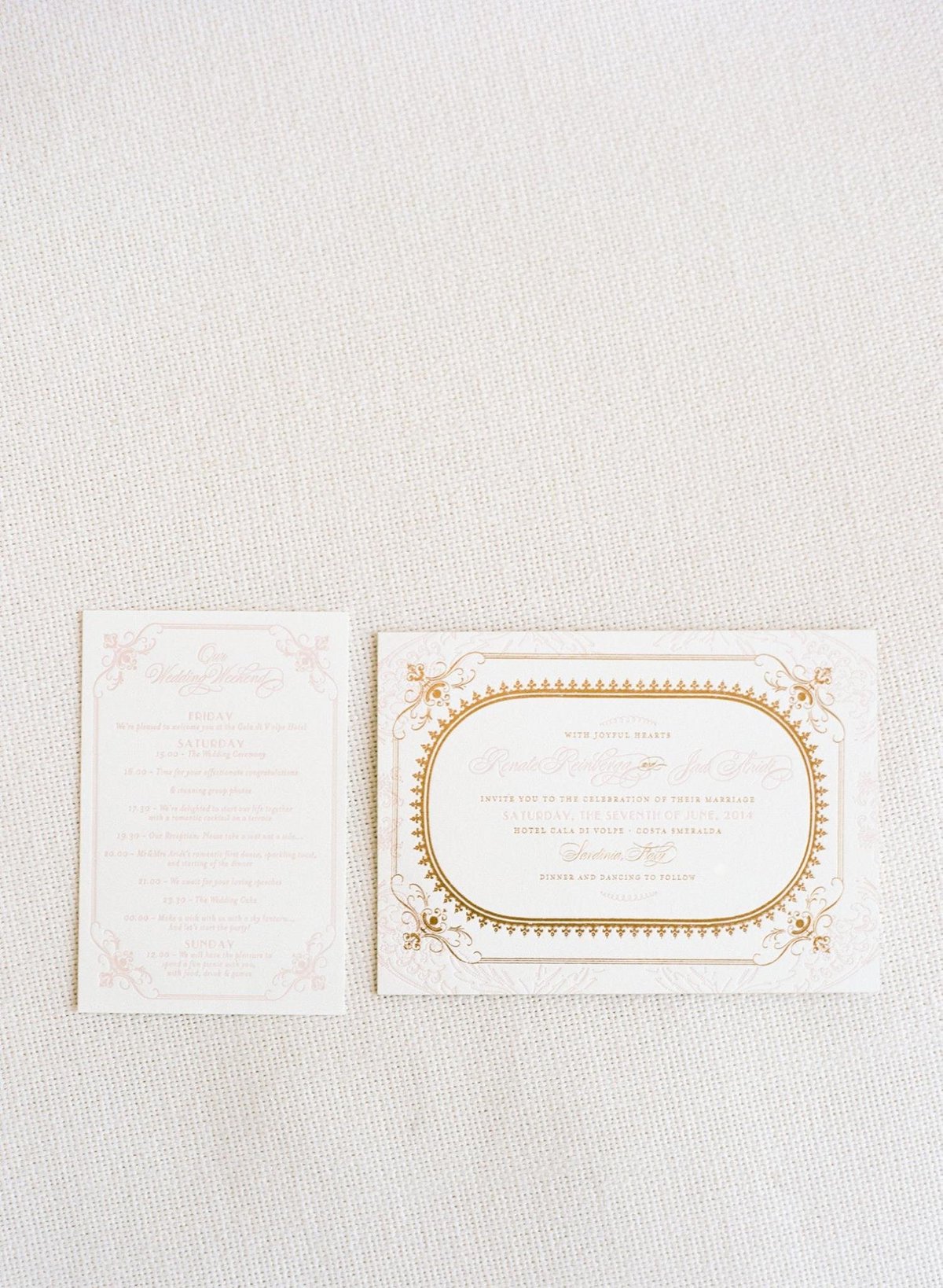 Luxury wedding invitation