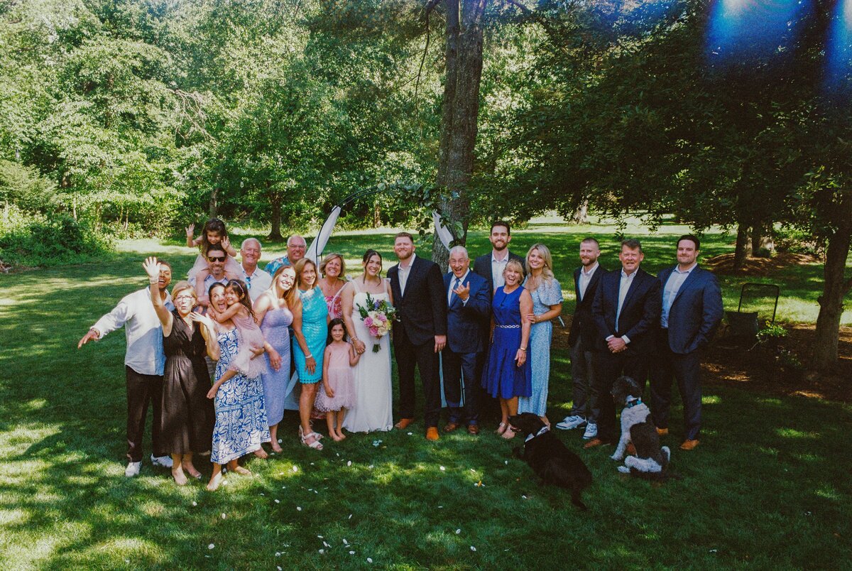 family-photo-backyard-wedding-on-film