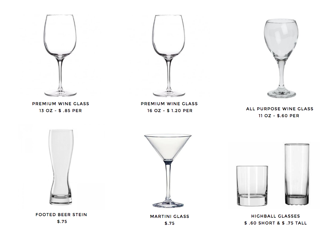 CHINA, FLATWARE & GLASSWARE