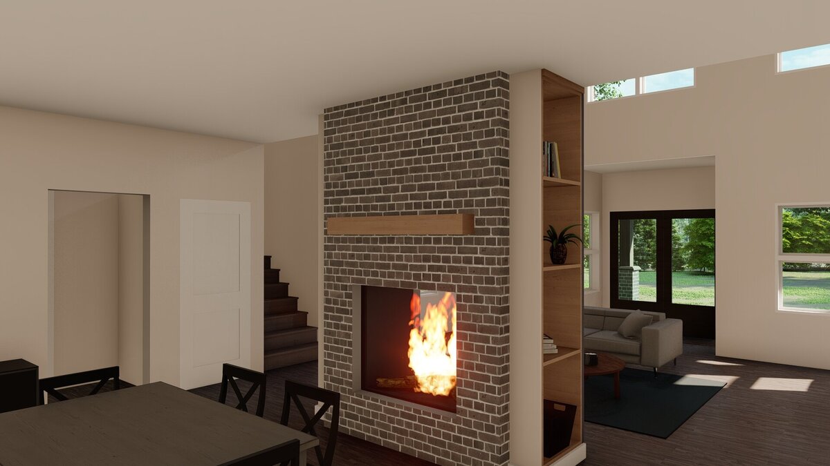 Fireplace render 4
