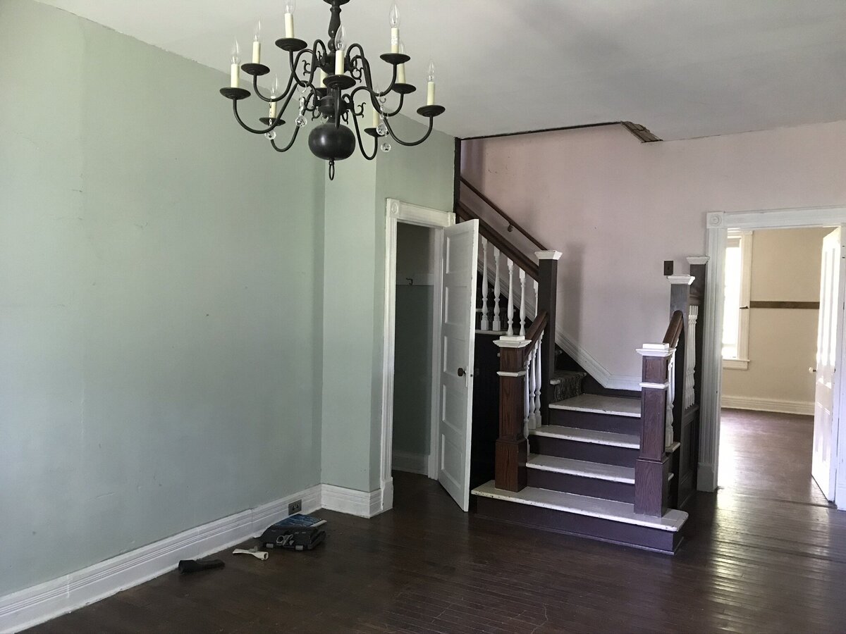 Living room before