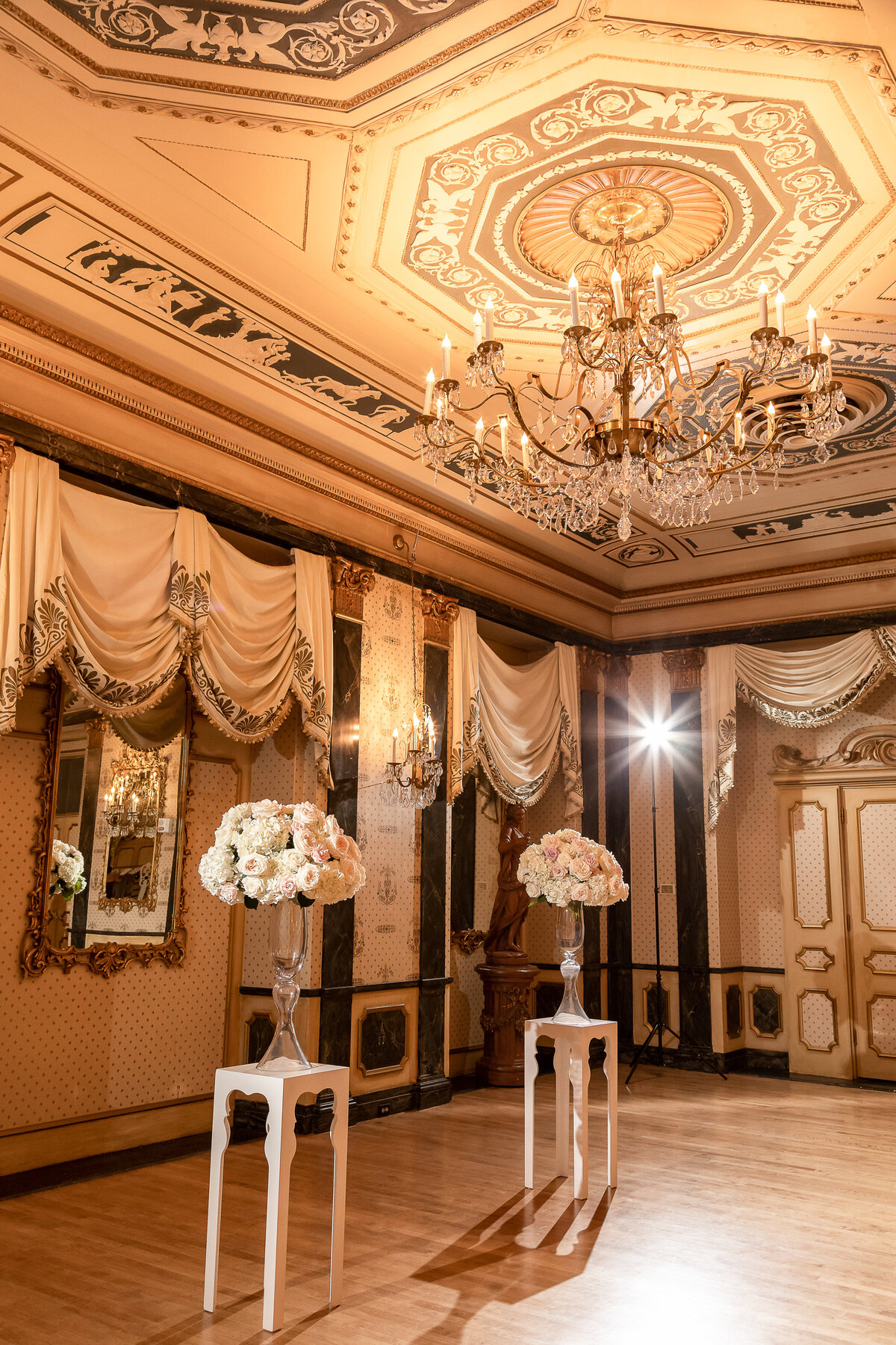 The Broadmoor's Main Ballroom Decorated for a Wedding