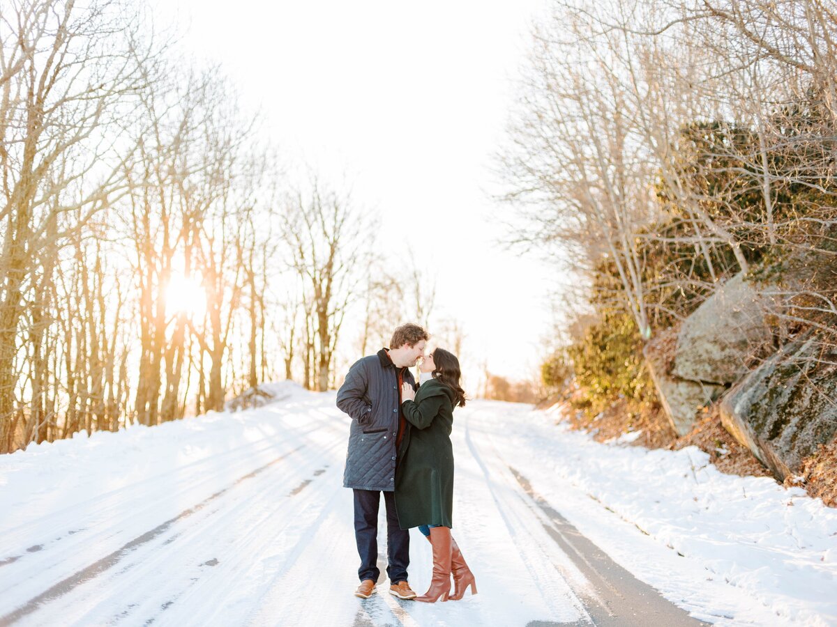 Jamie & Will Blowing Rock NC Winter Engagement Session_0755