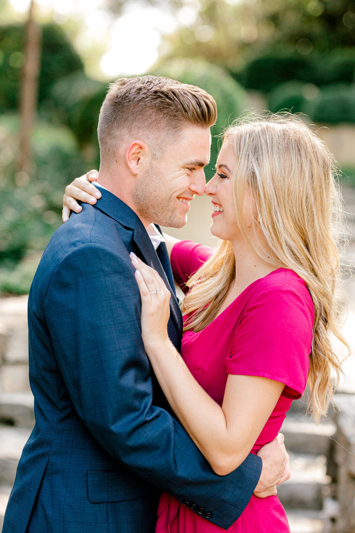 Halle & Tyler Engagement Session at the Dallas Arboretum | Sami Kathryn Photography | DFW Wedding Photographer-2