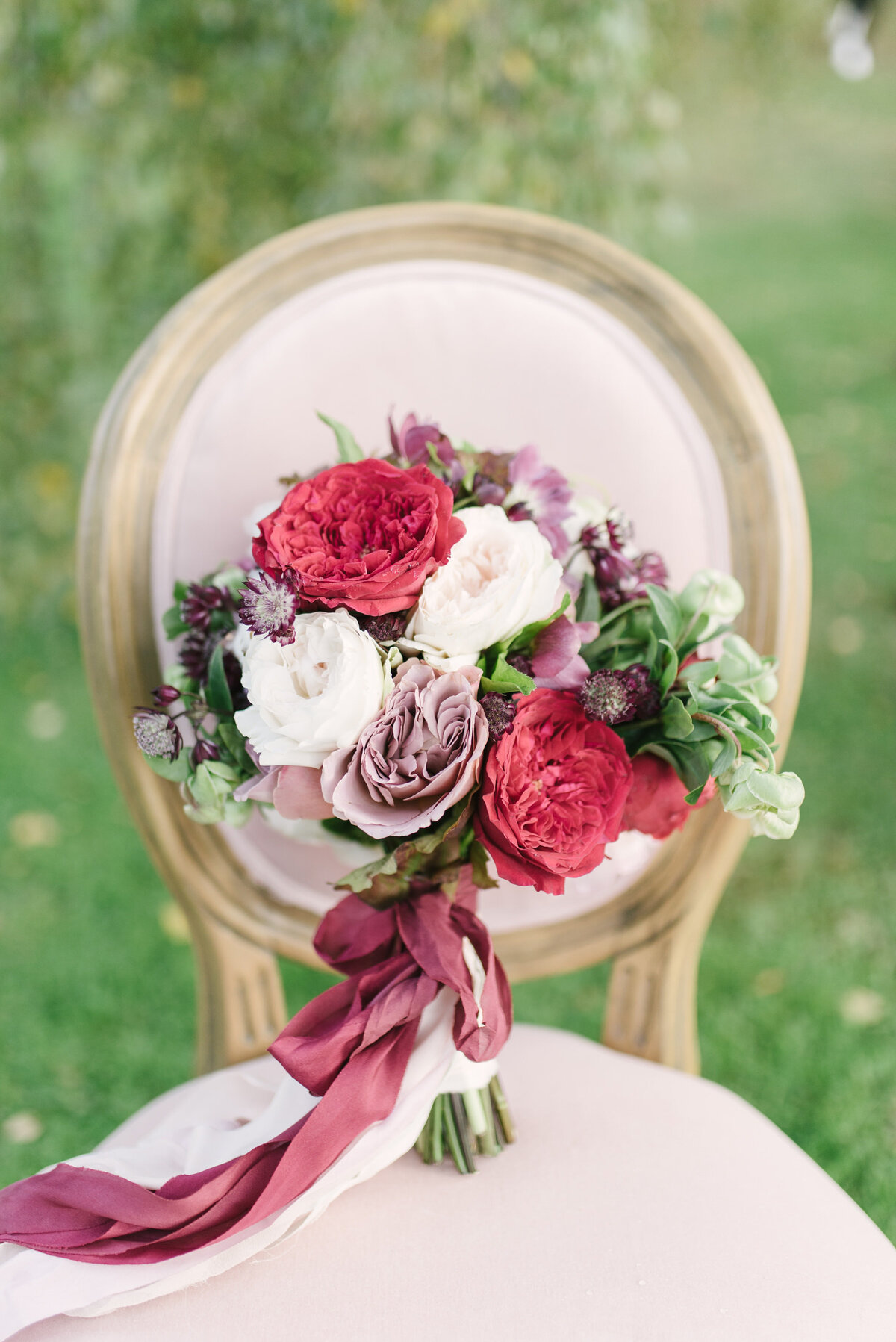 Dreamy forest wedding bouquet