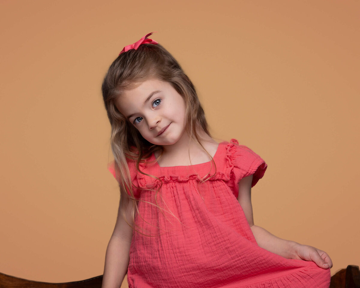 little girls Portrait Photography ideas for toddlers by Kid Headshot HSV