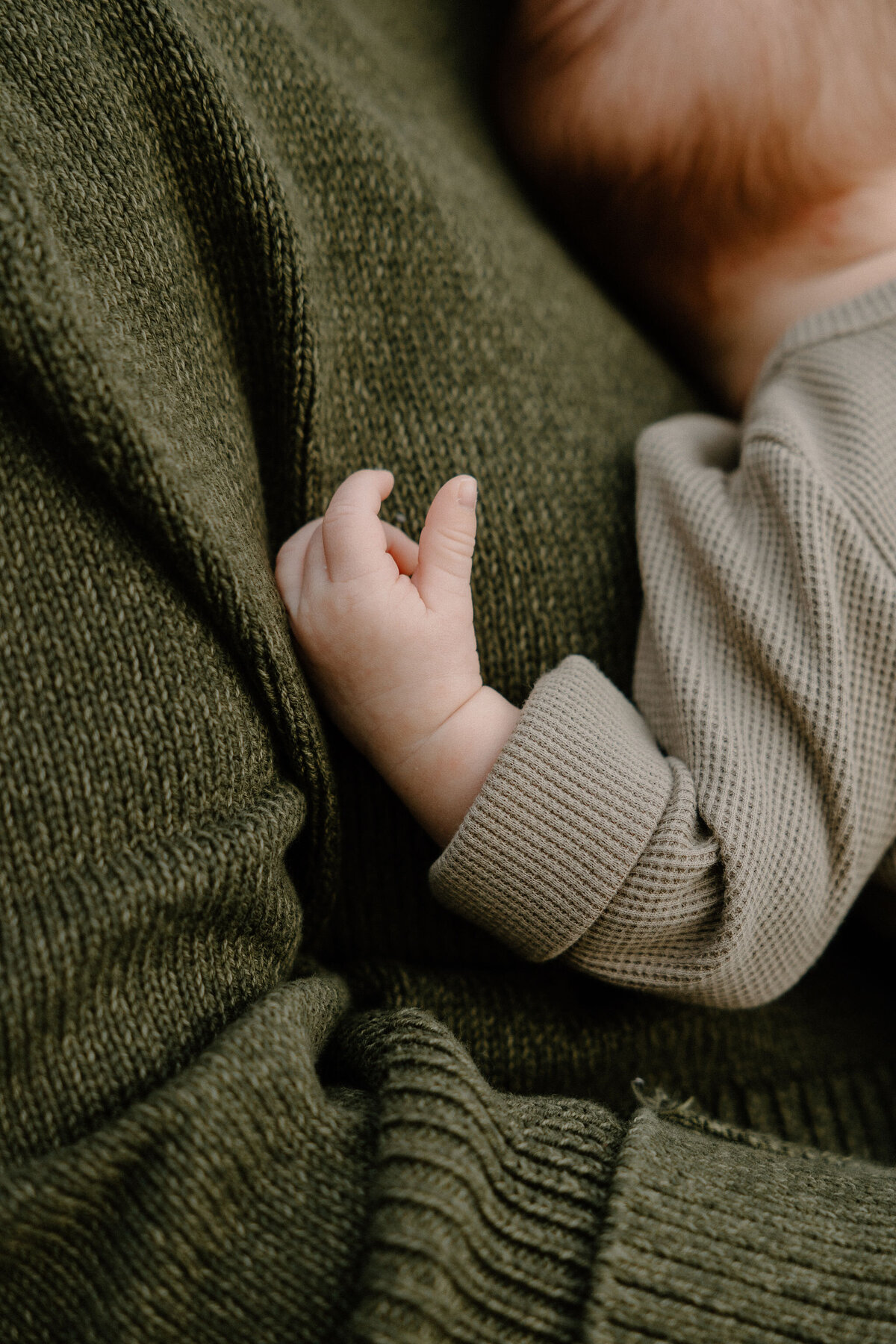 baby hand close up