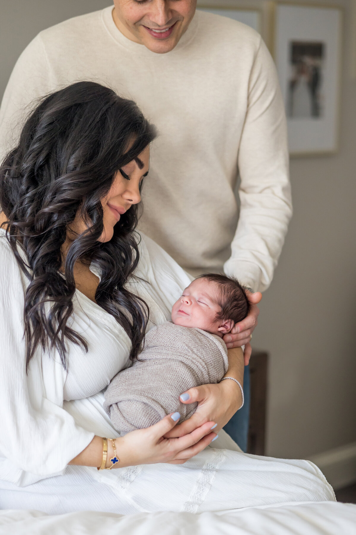 cozy at home newborn photo shoot 