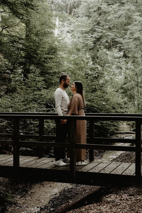 Unieke koppelfotografie sessie in de natuur  in Arnhem