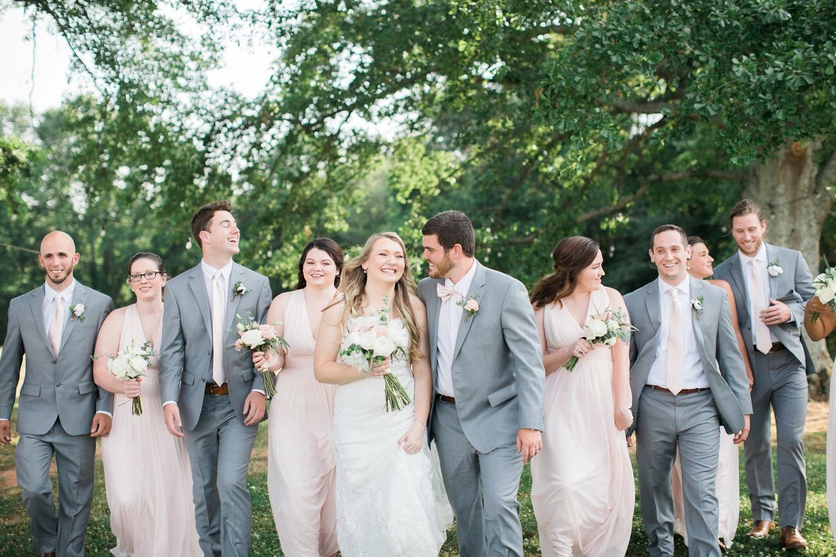 Wedding Photographer, bridal part walking together
