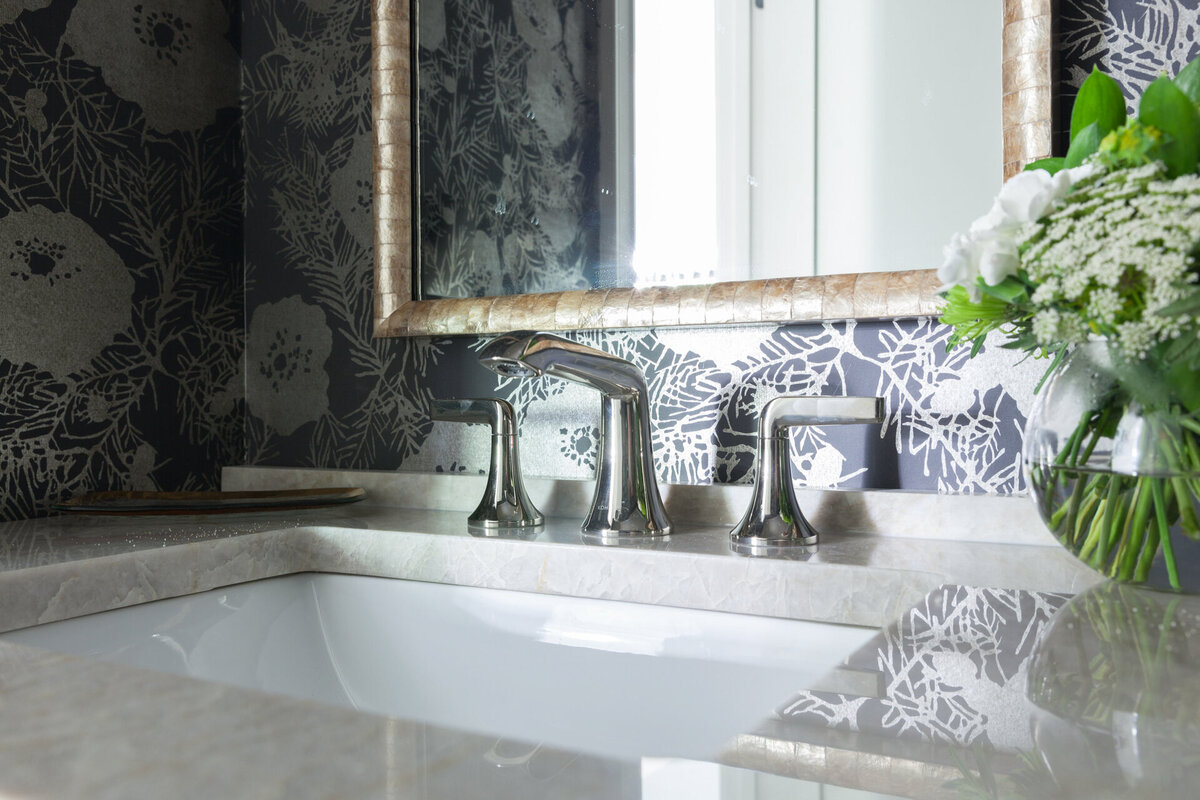 Buckhead Empty Nesters Bathroom by Alpharetta Interior Designer Morse Design