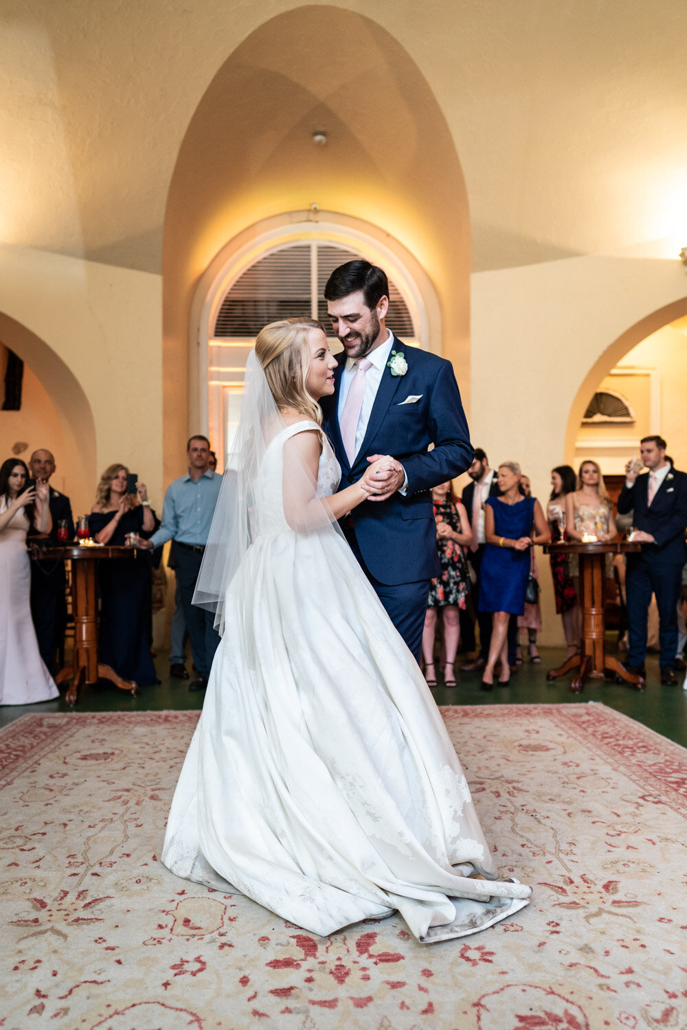 Bride and groom dance