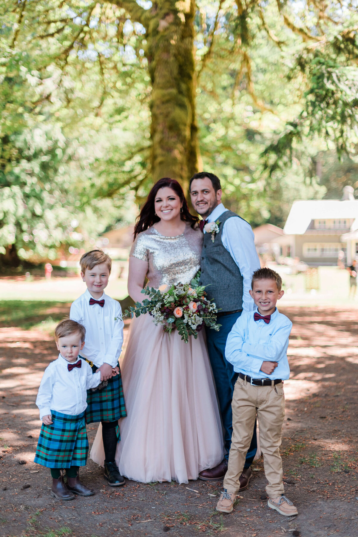 Bridal Party  at Nature Bridge Wedding