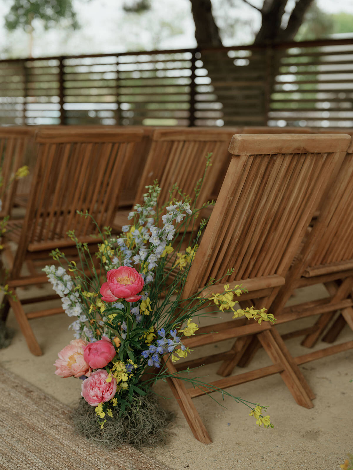 Retro motel chic wedding ceremony at Bodega Los Alamos - 38
