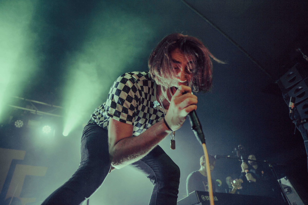 Josh Raven of The Faim, on stage at The Garage in London