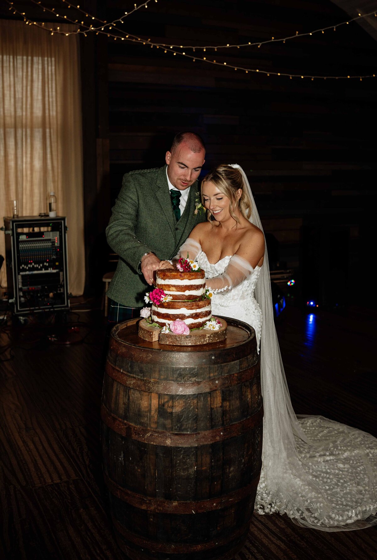 Aberdeen Barra Barn Castle Wedding Photographer 12