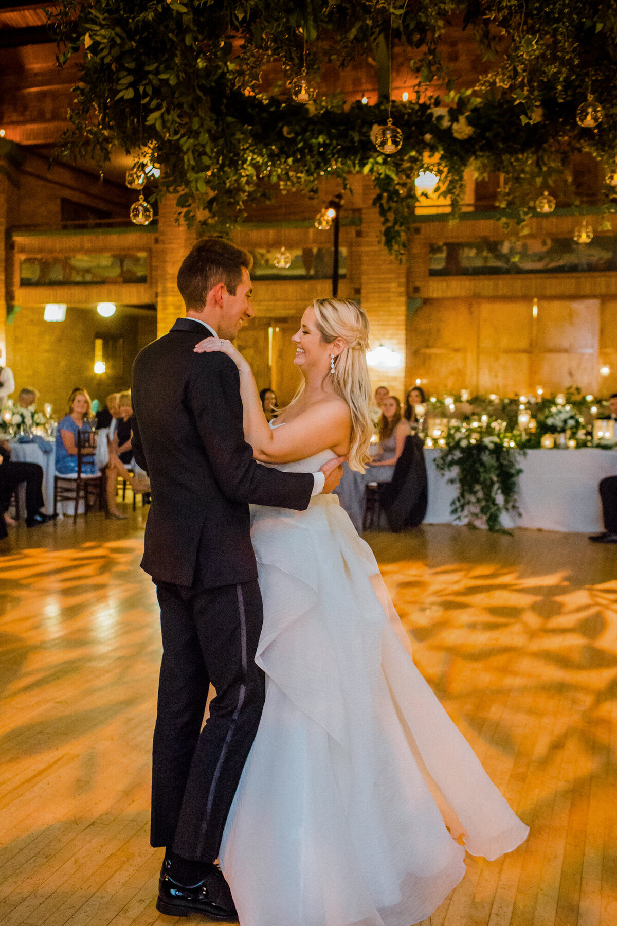 A beautiful first dance at Cafe Brauer in Chicago