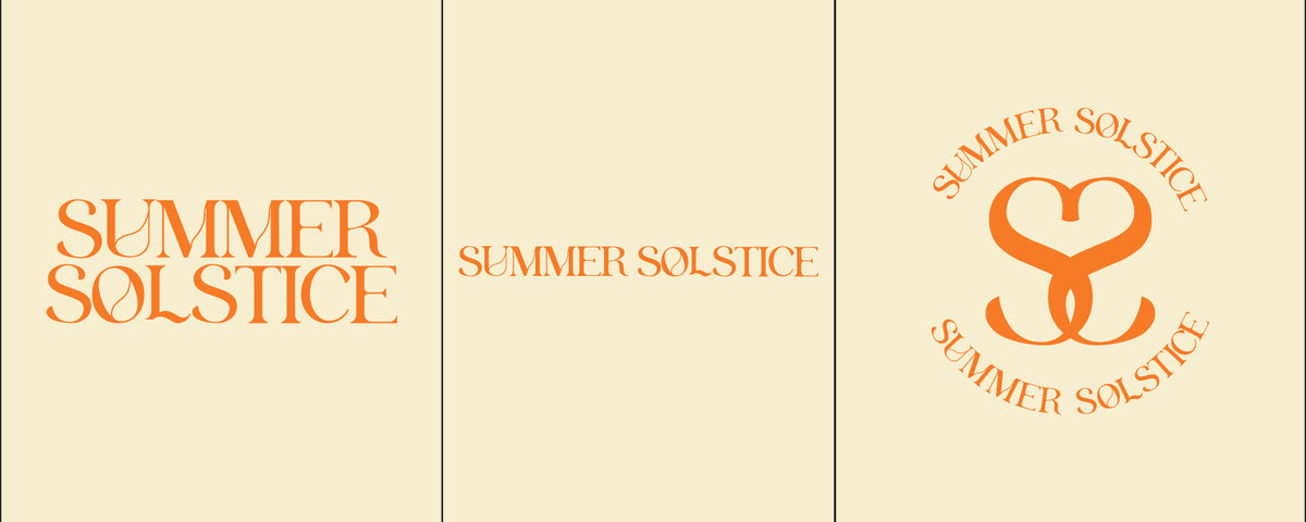 Sun-inspired logo mark for Summer Kissed clean beauty brand

