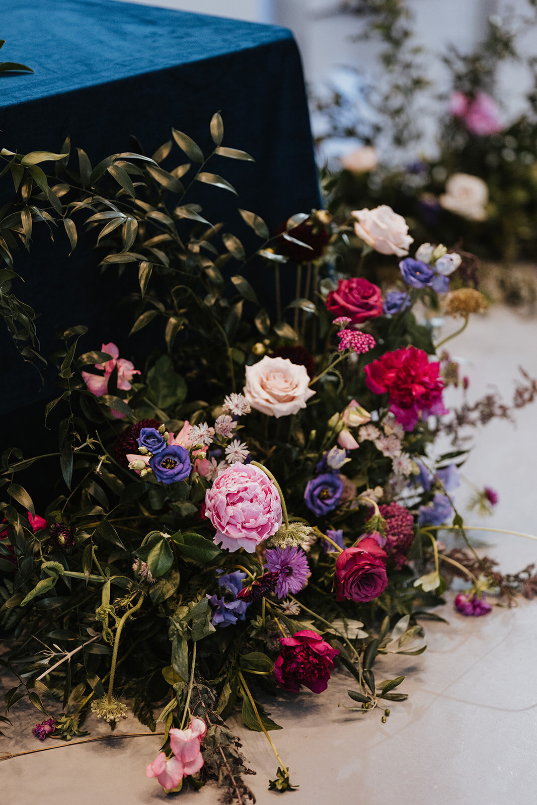 Wedding Florals Centerpiece on Floor