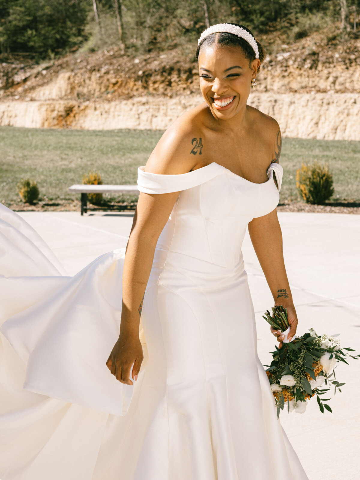 Filmy Outdoor Barn Elopement - Stacey Vandas Photography 8