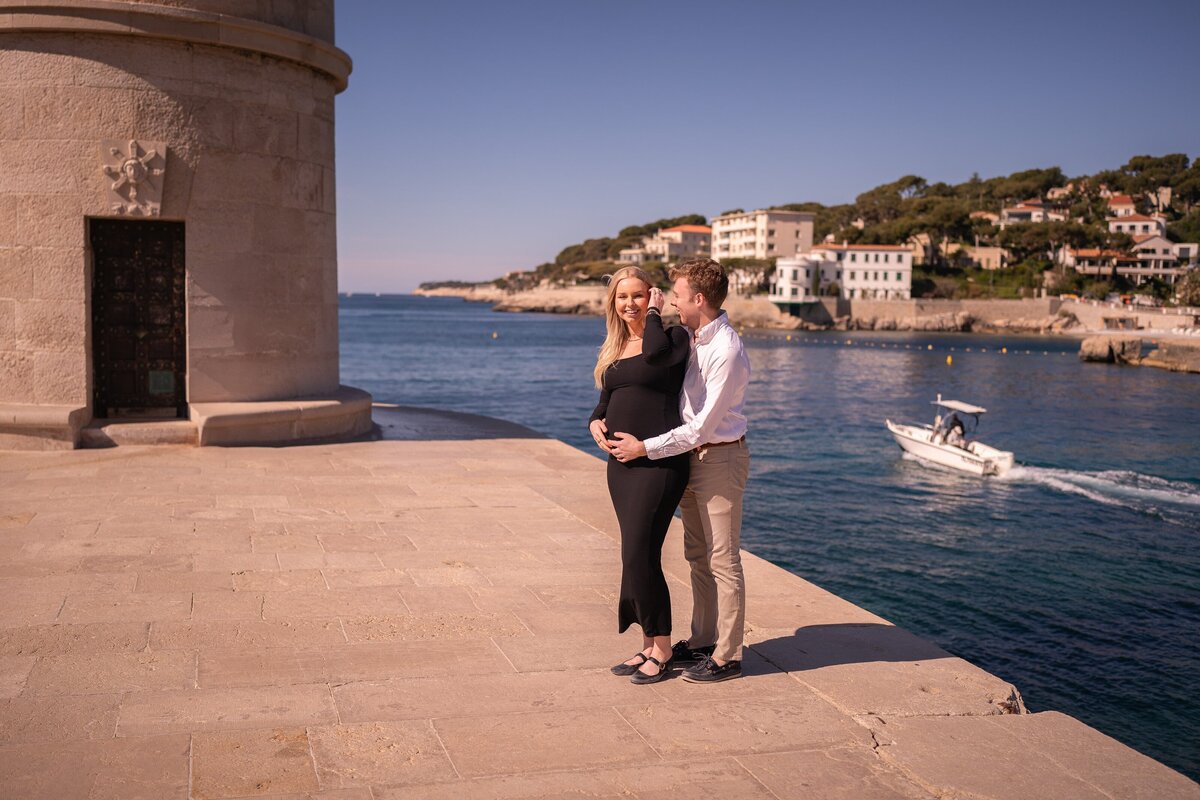 cassis, pregnancy, photo, shoot, provence, couple