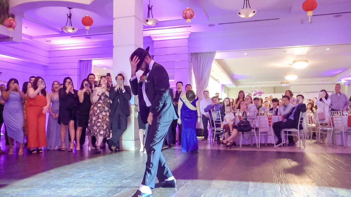 Indian Groom performing his Michael Jackson dance.