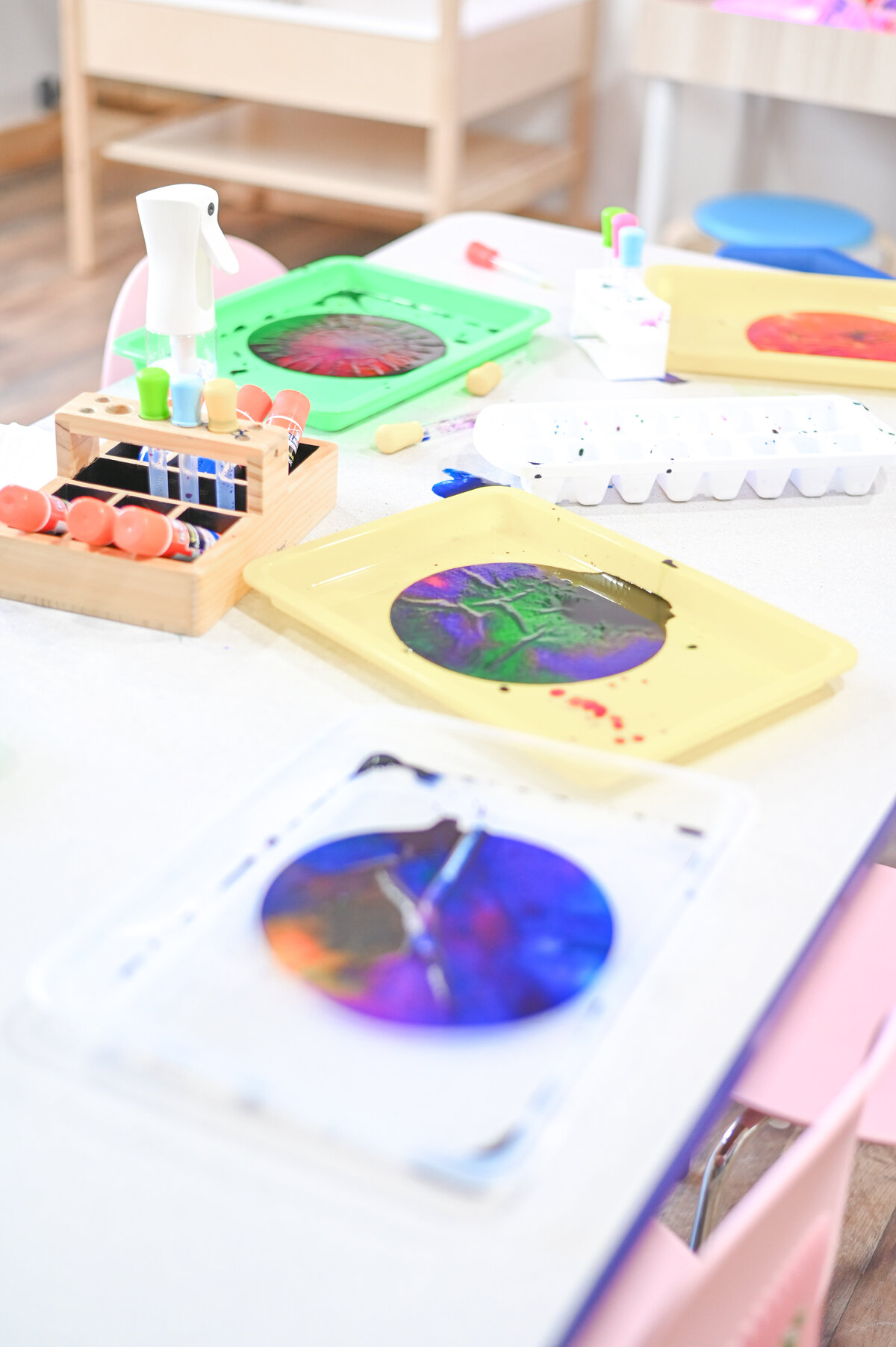 Spring time crafts at House of Parker Preschool Gorham Maine