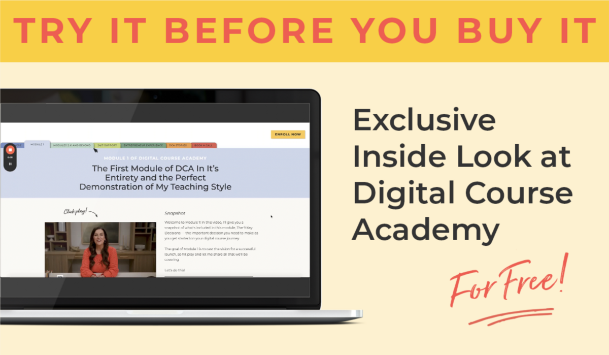 Sneak Peek of Digital Course Academy by Amy Porterfield Sneak Peek of Digital Course Academy by Amy Porterfield