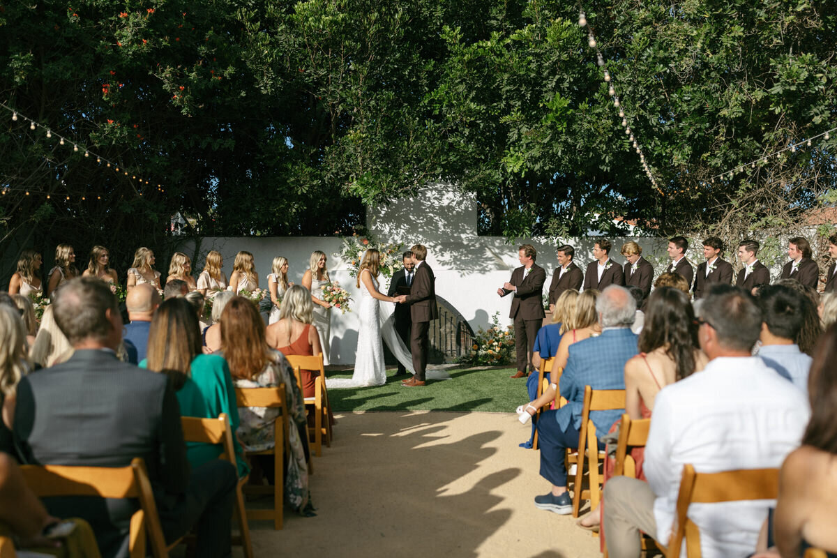 A wedding in San Clemente, California