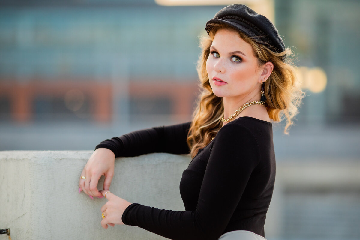 Highschool_Senior_Rooftop_urban_session_Fells Point_Baltimrore