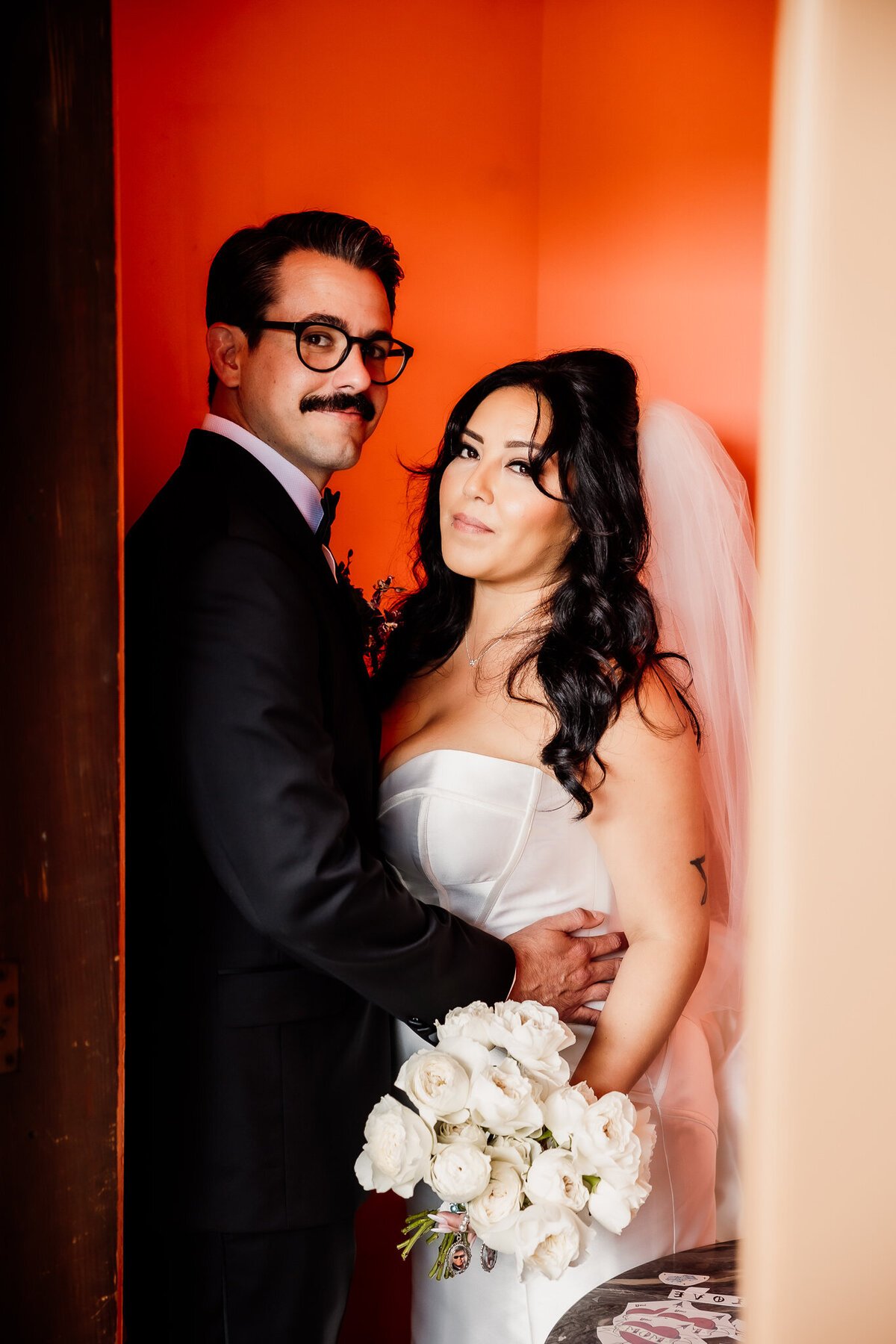 Archer Inspired Photography - Christina and Jake Wedding - Smog Shoppe Los Angeles - First Look and Couple Photos-113