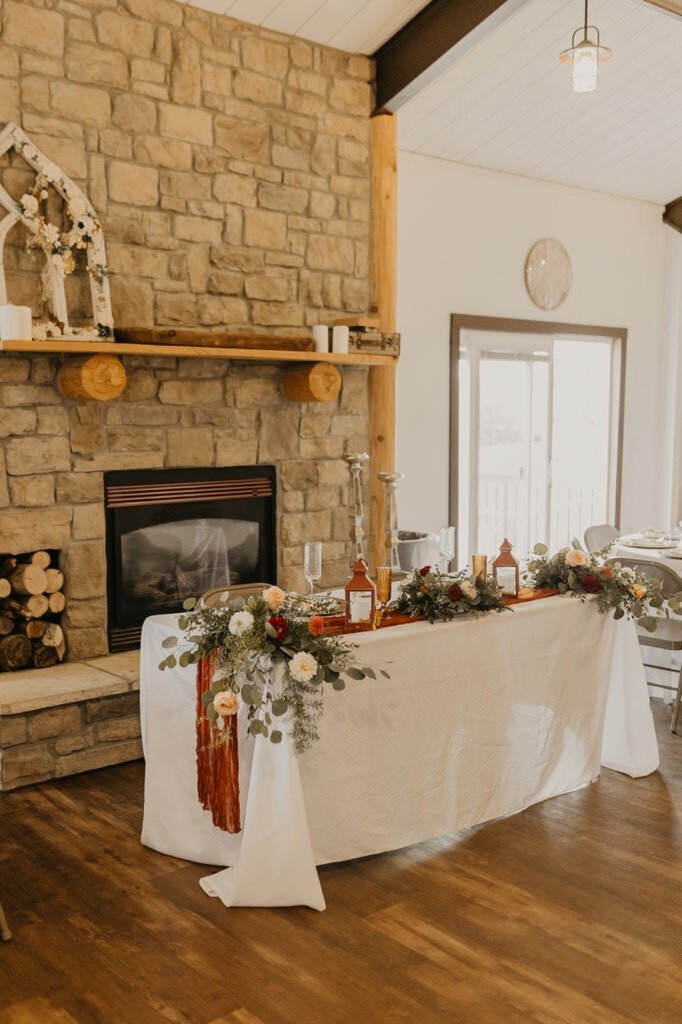 Head Table and Mantel_