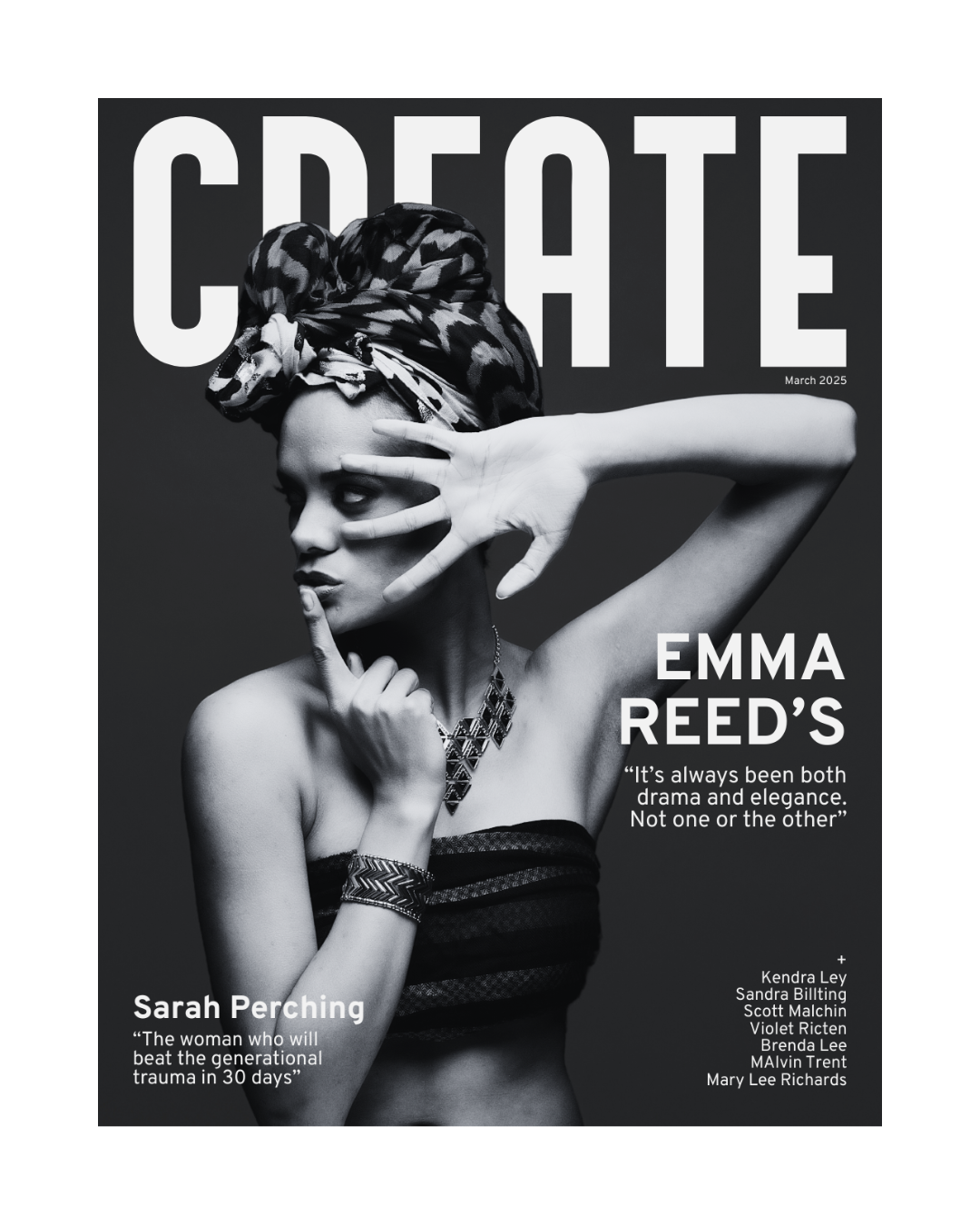 MAGAZINE COVER DESIGN EDITORIAL - ERIKA MARAM DESIGN STUDIO
