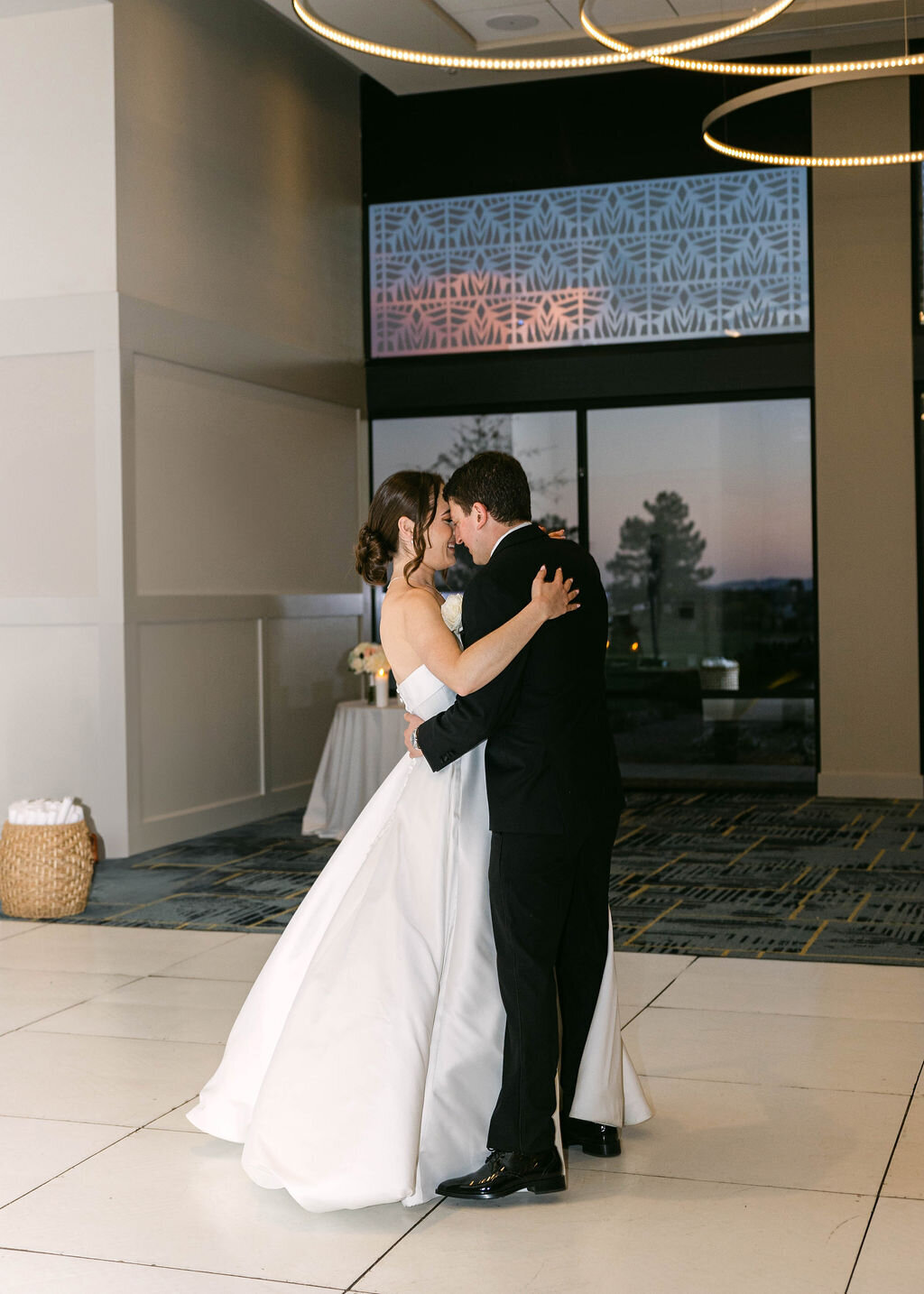 Bride and groom sharing their first dance at Arizona Biltmore wedding reception
