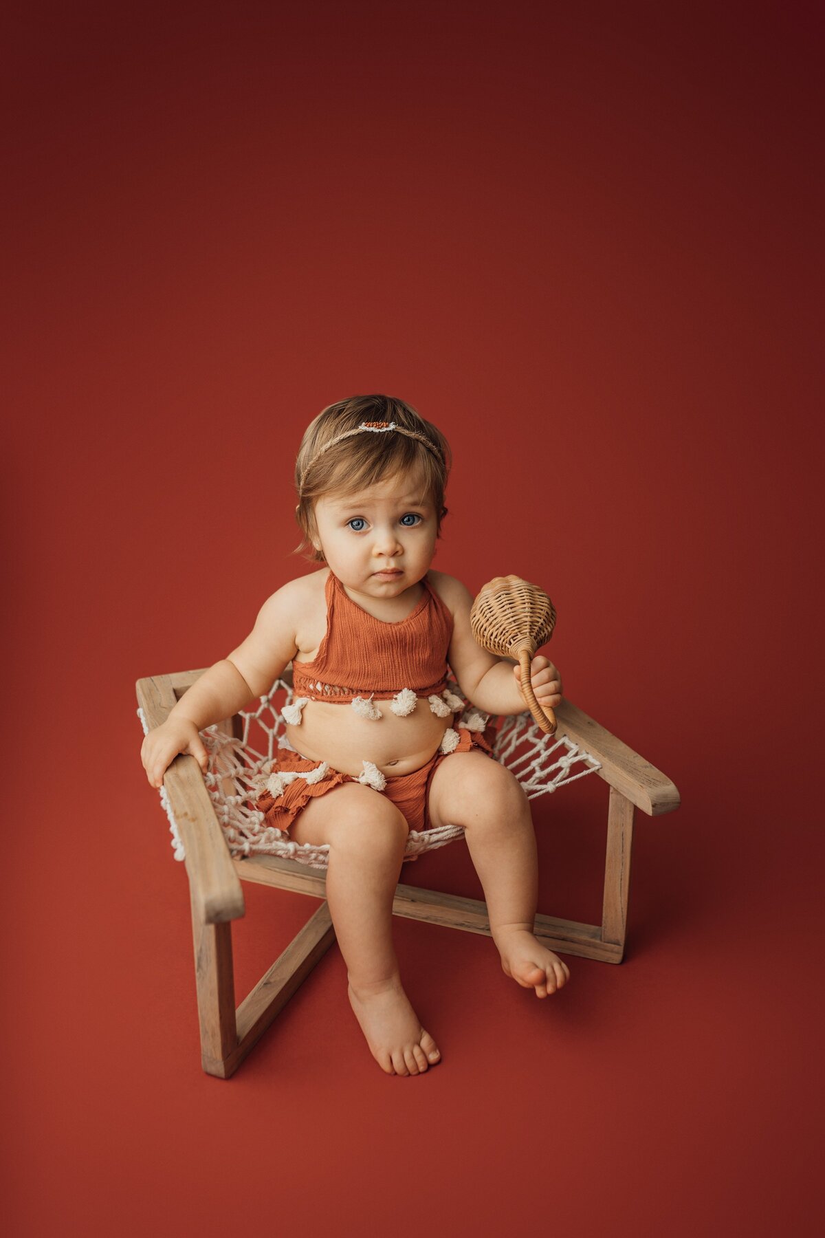 first birthday portraits at studio in land o lakes