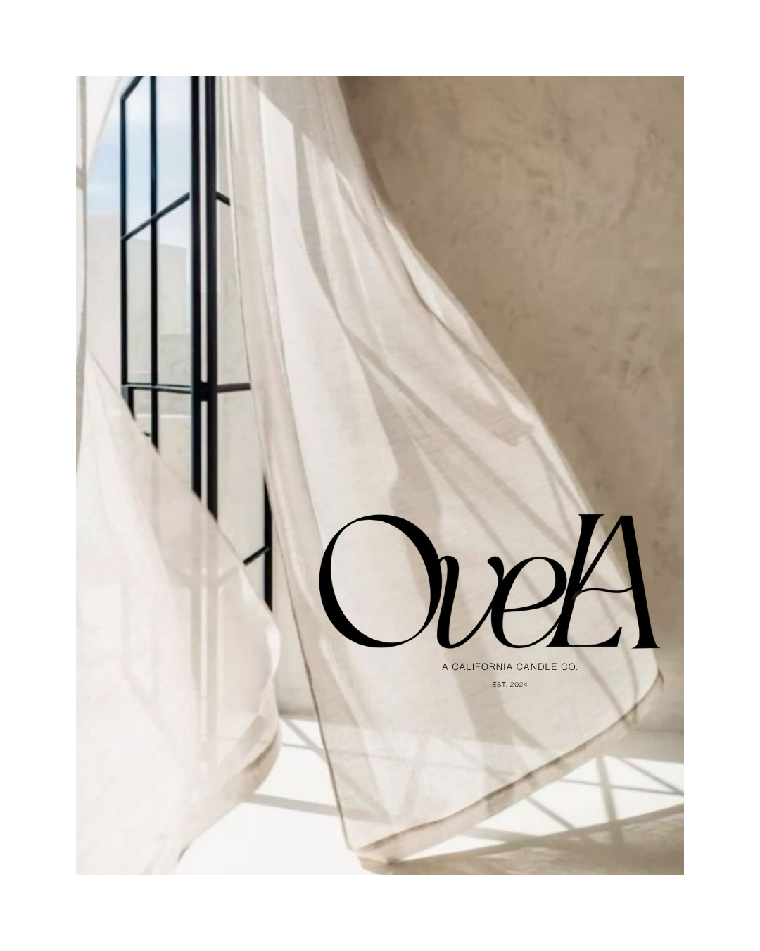 6 OVELA MAIN LOGO - CALIFORNIA CANDLE COMPANY- ERIKA MARAM DESIGN STUDIO