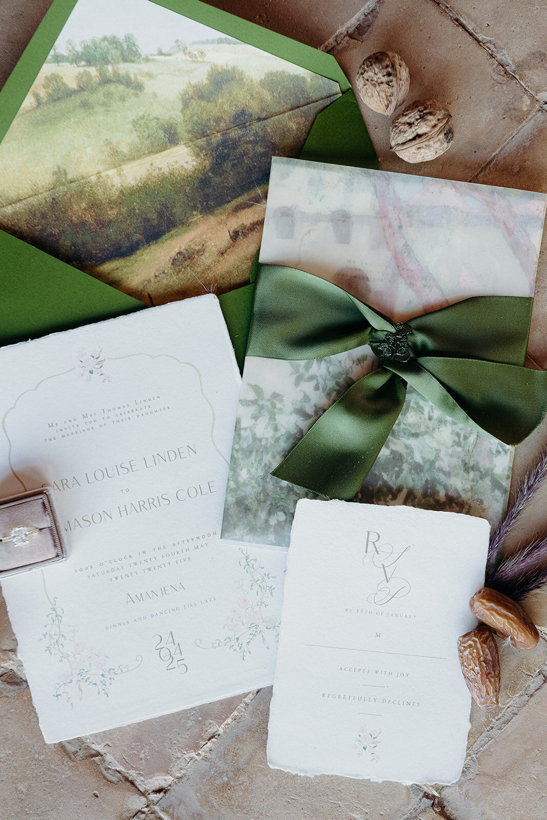 Classy invitations for wedding in Marrakech