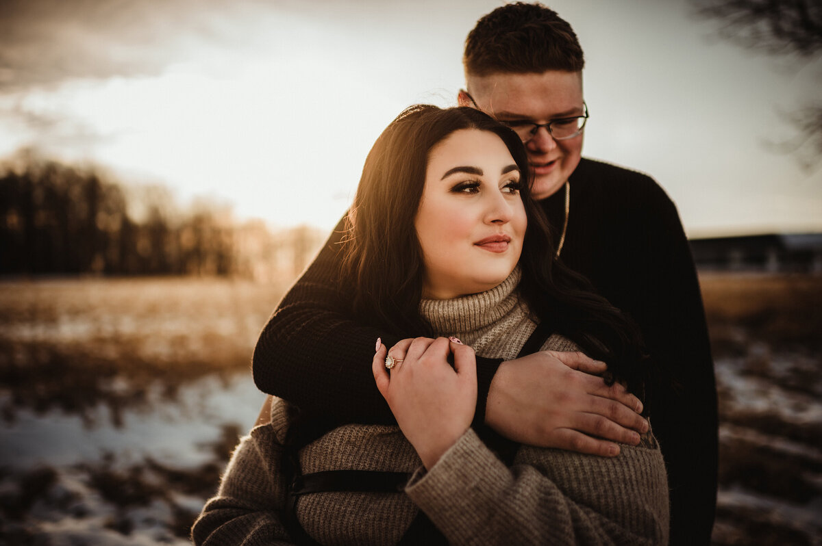 Wisconsin winter engagement session