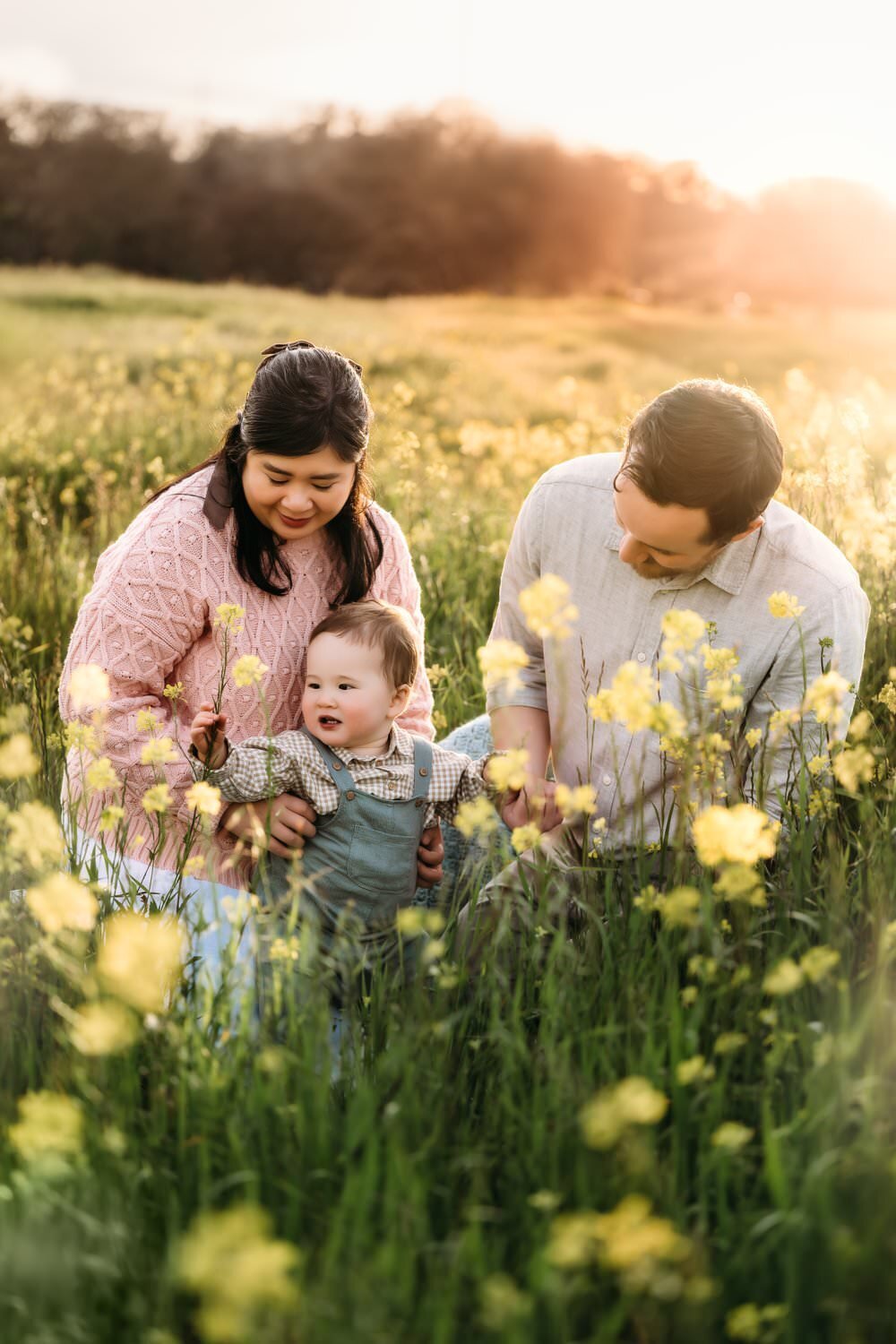 baby-parents-flower-field